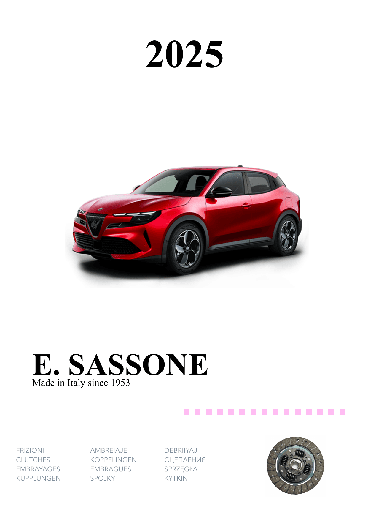 Обложка каталога легковых автомобилей E. SASSONE
