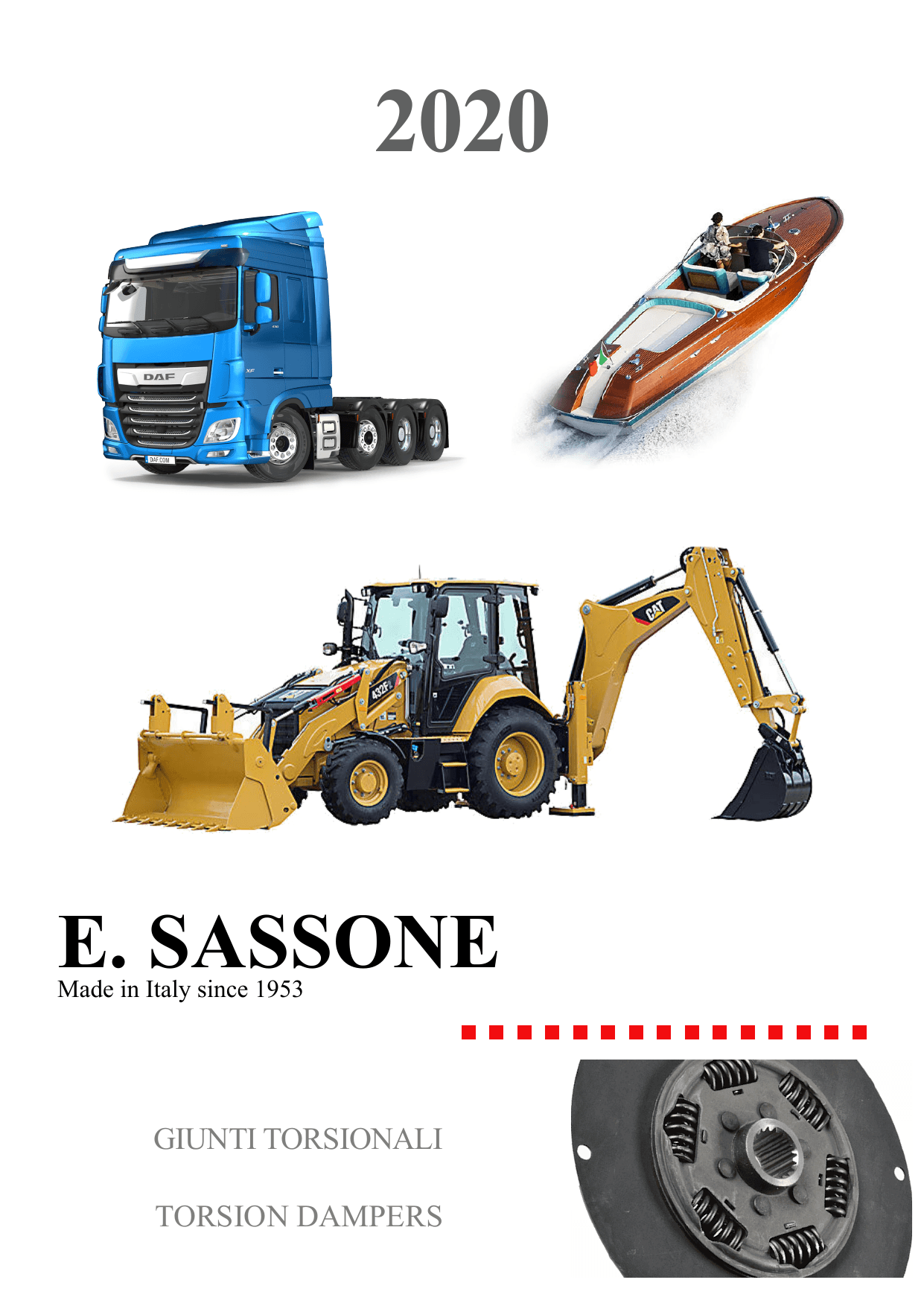 Обложка каталога крутильных демпферов E. SASSONE